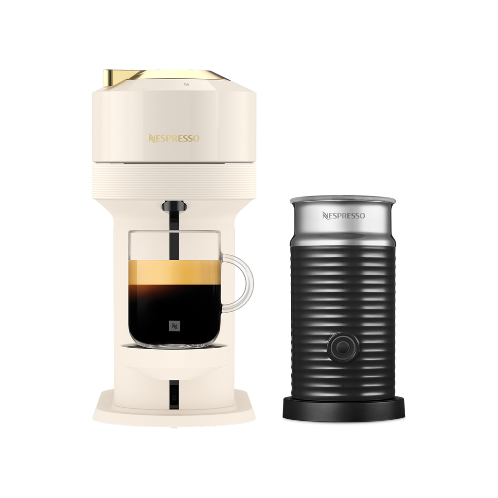 Vertuo Next Full White & Gold Bundle